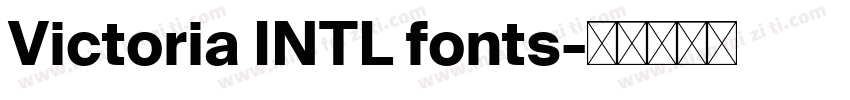 Victoria INTL fonts字体转换